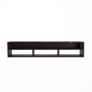August Wall Mount Engineered Wood TV Entertainment Unit/Tv Rack Set to Box Stand with Wall Shelves for Living Room Flowery Wenge Finish (Ideal for up to 43") Screen