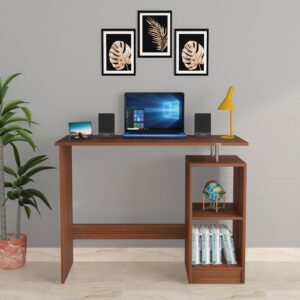Alina Engineered Wood Table, Computer, Laptop, Office Desk Study & Computer Table and Office Desk (Colur Classic Walnut Finish)