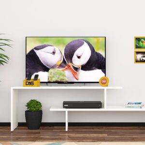 Klaus Floor Standing Engineered Wood Tv Entertainment Unit Display Shelf for Living Room Frosty White- Ideal for Upto 43" Screen