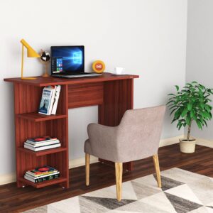 Stefan Engineered Wood Study & Computer Table and Office Desk (Colur Classic Walnut Finish)